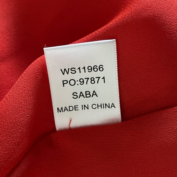 NWT SABA | Summer Halter Tie Back Motown Maxi Dress in Blood Orange | Size 10 - Picture 8 of 10